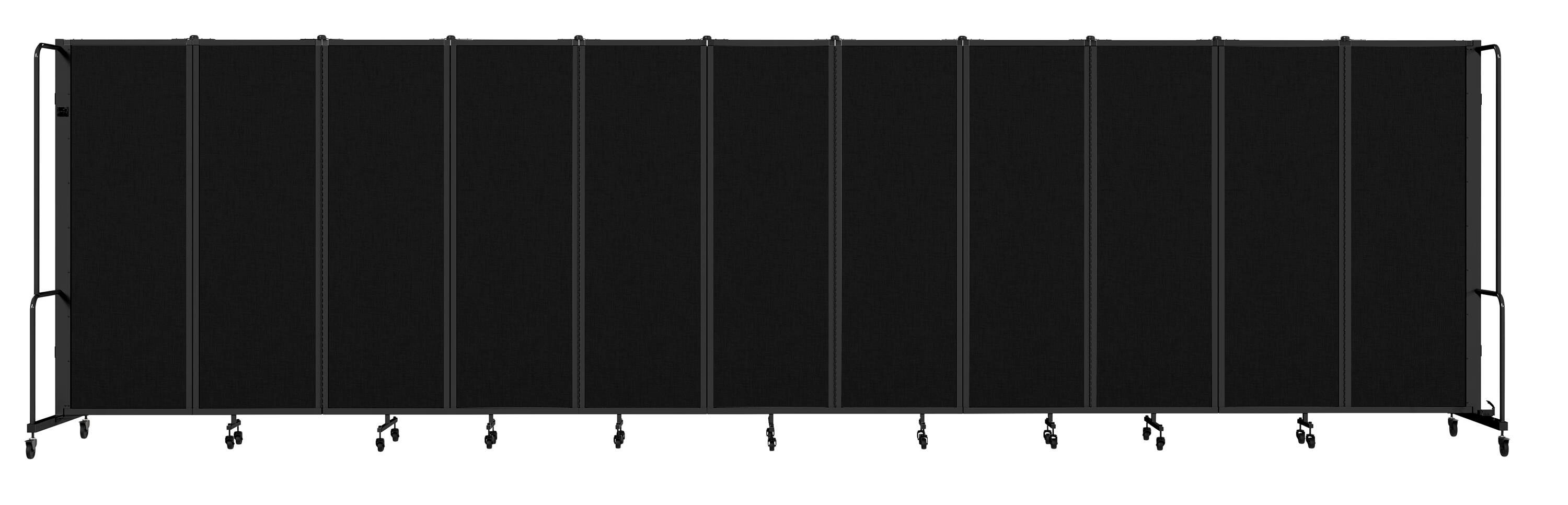 Image for National Public Seating Room Divider, 11 Panels, Black Frame, 6 Feet from School Specialty